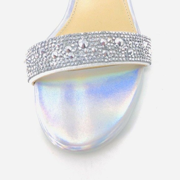 Betsey Johnson Sandals Skyla Ankle Strap Holograph - Picture 3 of 10